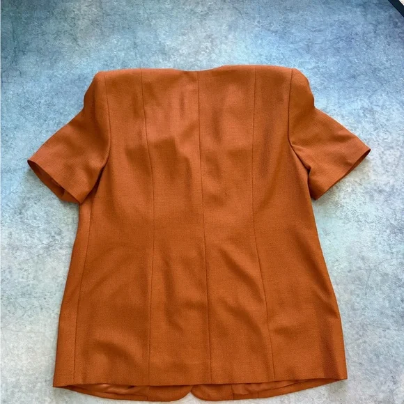 Amanda Smith II Brown Short-Sleeve Blazer - Picture 6 of 6